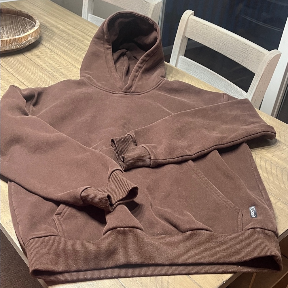 Comfrt Classic Brown Crewneck Hoodie